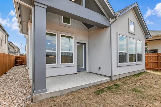 rear view of house with a patio area