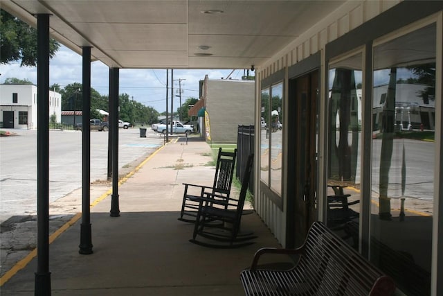 view of patio / terrace featuring covered porch