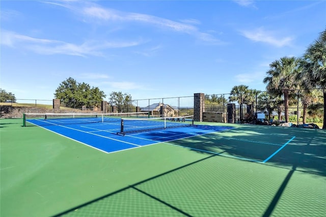 view of sport court