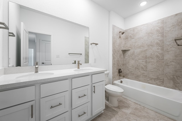 1804 Lorant Ln, Pflugerville, TX 78660 - bathroom featuring double vanity and tub / shower combination