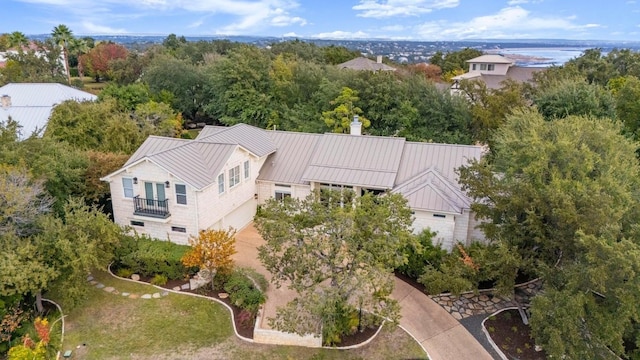 birds eye view of property