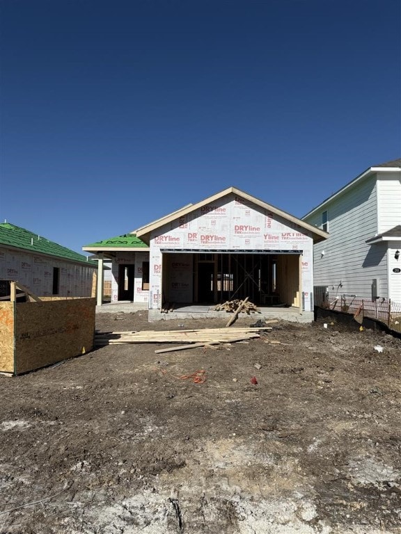 view of rear view of property