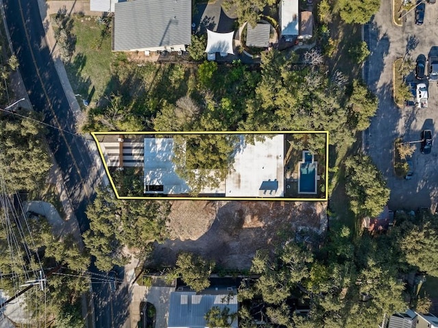 2423 S 5th St, Austin, TX 78704 - view of property location featuring property parcel outlined