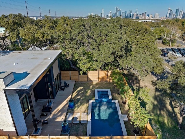 2423 S 5th St, Austin, TX 78704 - aerial view of skyline