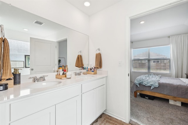 bathroom with vanity