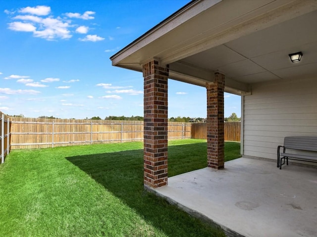 1640 T H Johnson Dr, Taylor, TX 76574 - fenced backyard with a patio