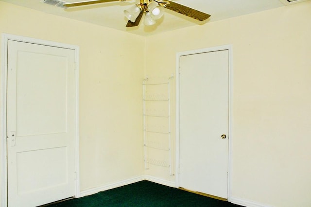 view of spare room