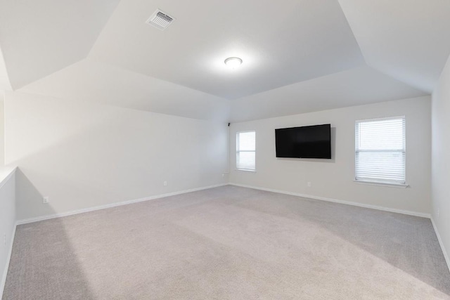 interior space featuring lofted ceiling