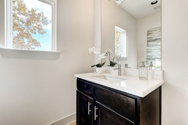 bathroom featuring vanity