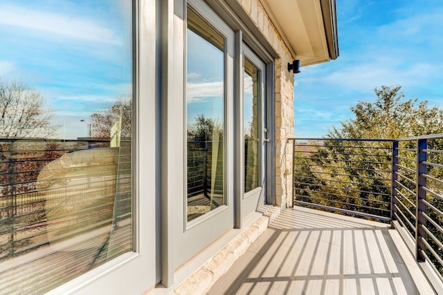 view of balcony