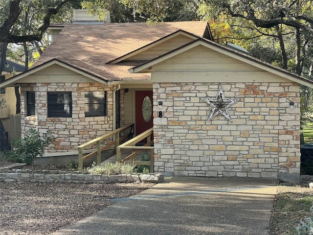 view of bungalow-style home