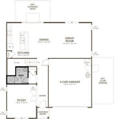 132 Alistair Dr, Georgetown, TX 78633 - home floor plan