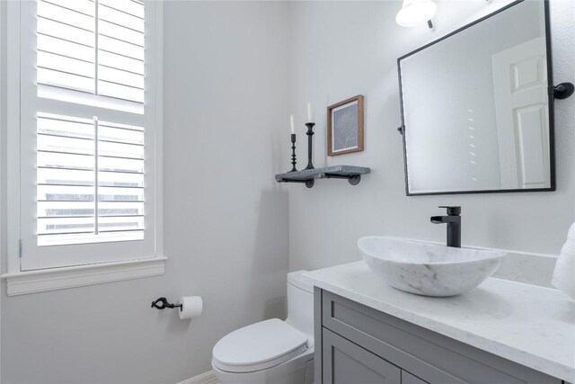504 River Down Rd, Georgetown, TX 78628 - half bathroom with vanity and toilet