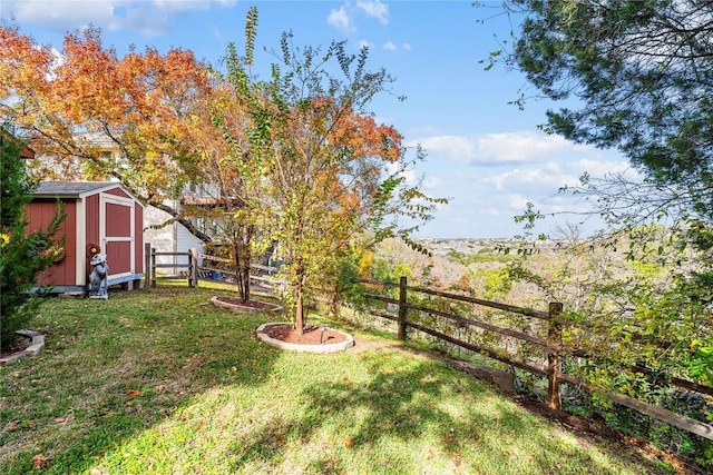 504 River Down Rd, Georgetown, TX 78628 - fenced backyard featuring a storage shed