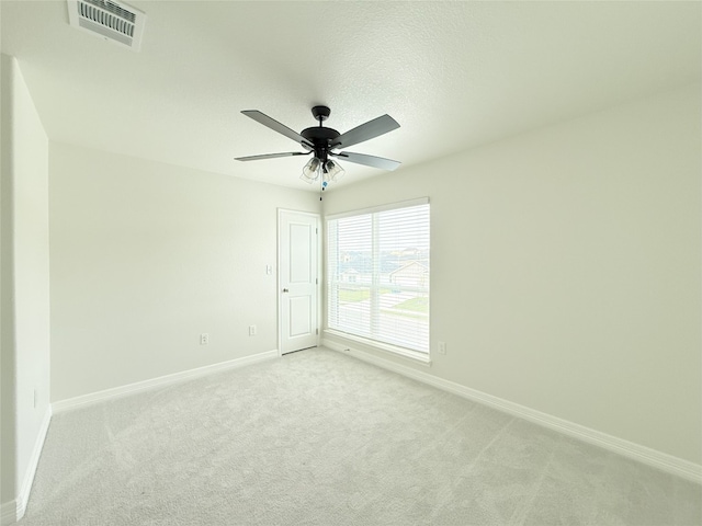 247 Fawn Ridge Dr, Copperas Cove, TX 76522 - spare room featuring baseboards, light colored carpet, and ceiling fan
