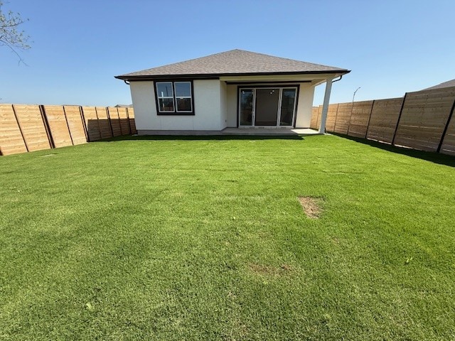 1020 Stonehill Dr, Georgetown, TX 78633 - rear view of house with stucco siding, a patio area, and a shingled roof