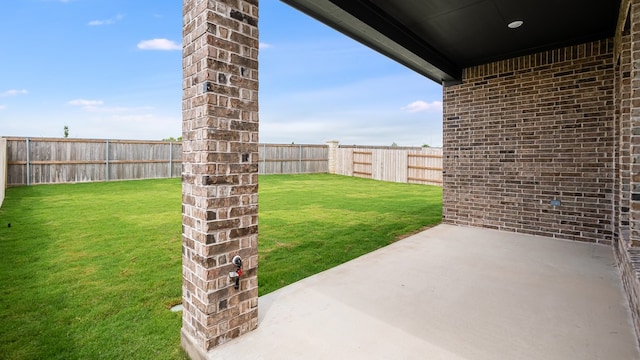 113 Golden Sage Ave, Georgetown, TX 78633 - fenced backyard featuring a patio