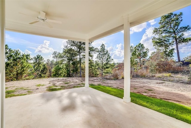 189 Mauna Kea Ln, Bastrop, TX 78602 - view of patio with ceiling fan