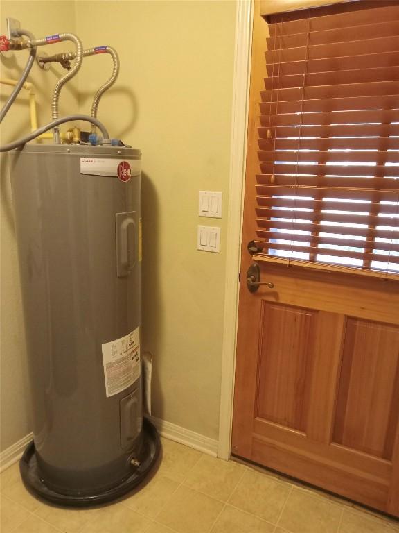 utilities featuring electric water heater