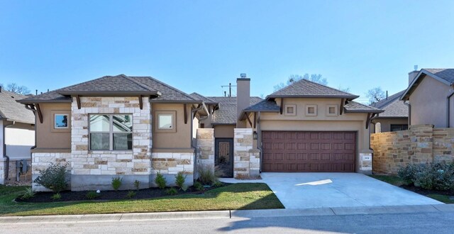 view of front of house featuring a garage