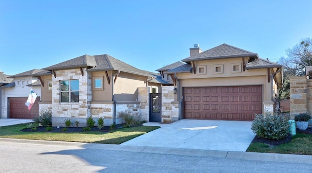 view of front of house featuring a garage