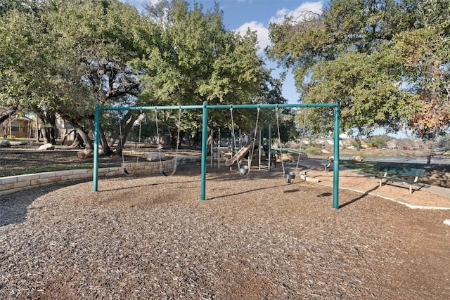 view of jungle gym