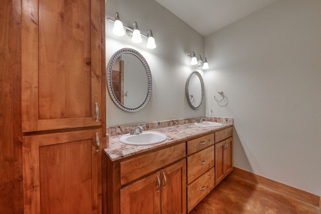 bathroom featuring vanity