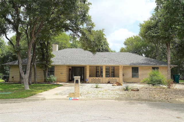 view of ranch-style house