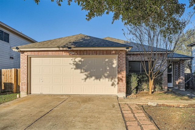 ranch-style home with a garage