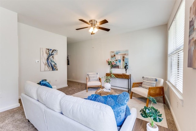 1201 Grove Blvd Unit 1102, Austin, TX 78741 - living area with light colored carpet and a ceiling fan