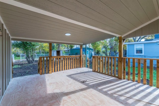 view of wooden terrace