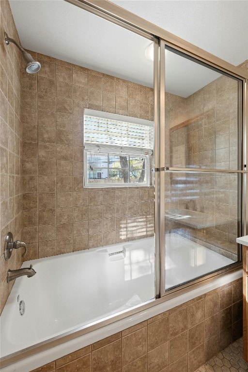 bathroom featuring enclosed tub / shower combo