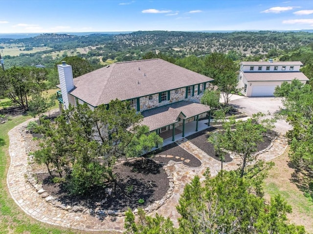 birds eye view of property