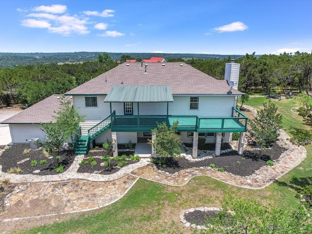 view of rear view of property