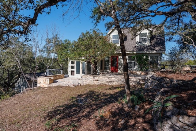 view of rear view of property