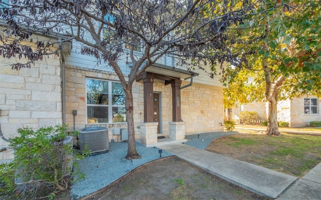 entrance to property with central AC