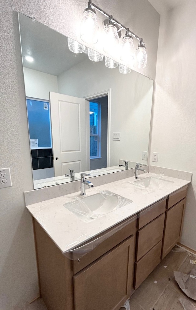 bathroom featuring vanity