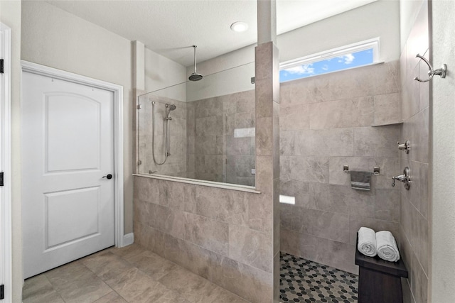 bathroom with walk in shower