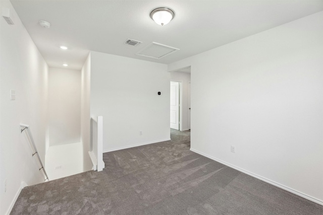 14013 Vigilance St, Manor, TX 78653 - unfurnished room with a smoke detector, carpet flooring, and attic access