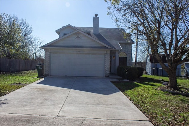 view of front of house with a front yard