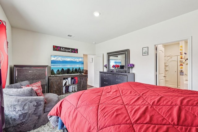 bedroom with ensuite bathroom