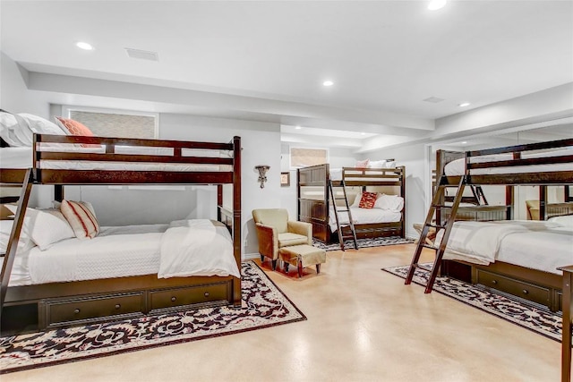 13628 Gregg Manor Rd, Manor, TX 78653 - bedroom featuring concrete flooring and recessed lighting