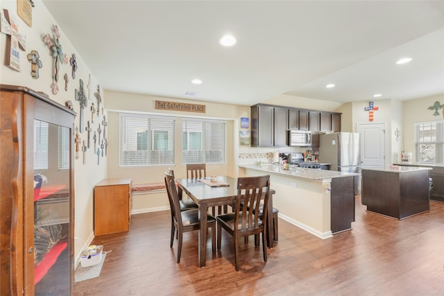 dining room featuring hardwood / wood-style floors