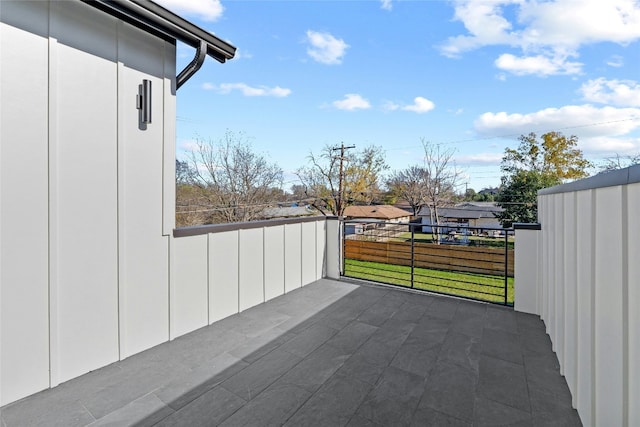 view of patio / terrace featuring a balcony