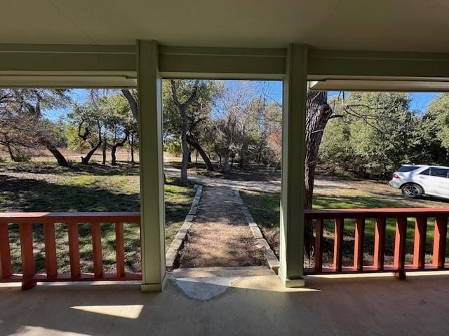 view of doorway to outside