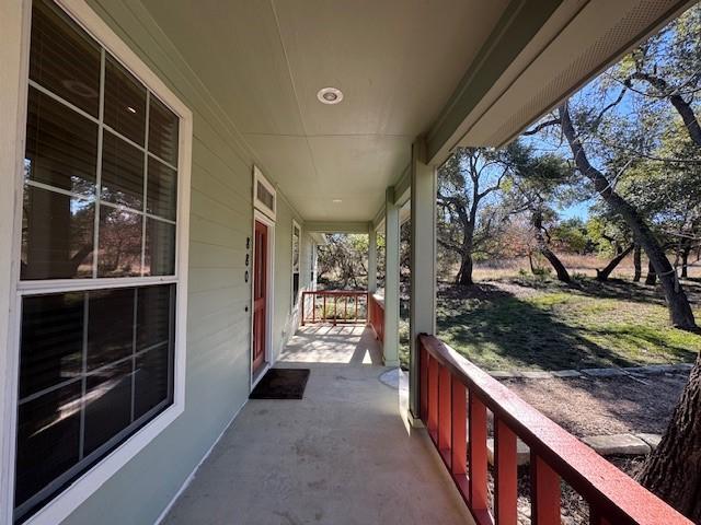 view of patio / terrace with a porch