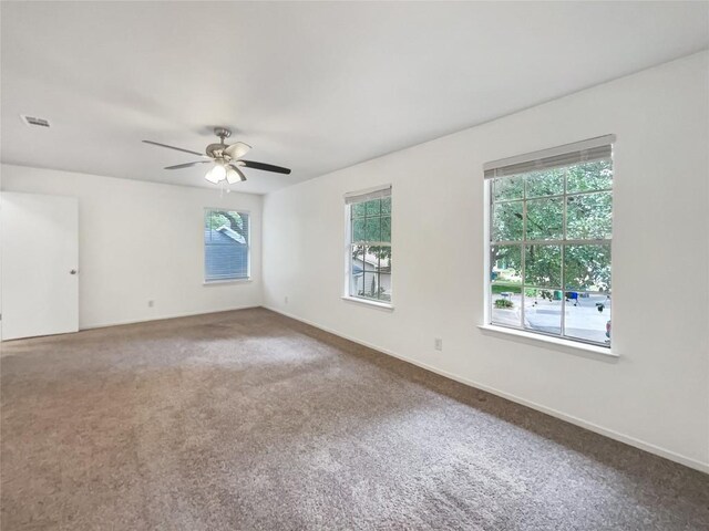 3424 Clarksburg Dr, Austin, TX 78745 - empty room with carpet flooring and a ceiling fan