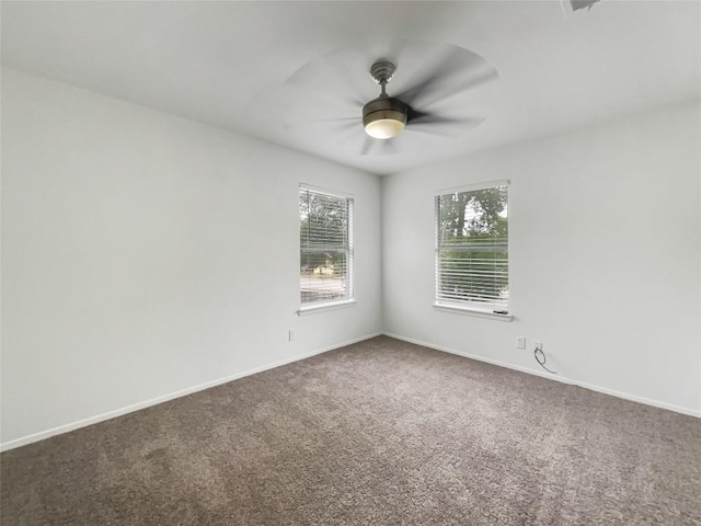 3424 Clarksburg Dr, Austin, TX 78745 - carpeted spare room featuring a ceiling fan and baseboards