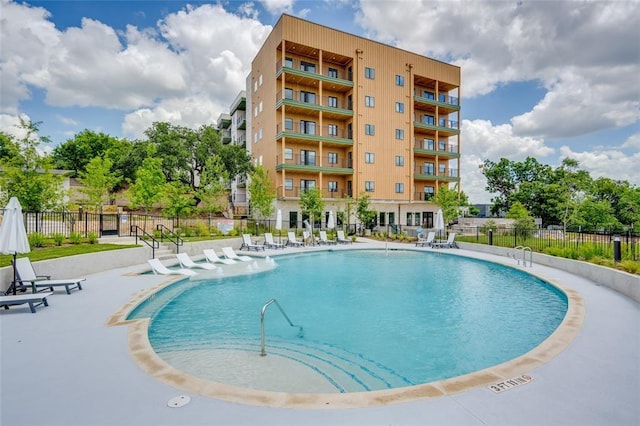 view of pool