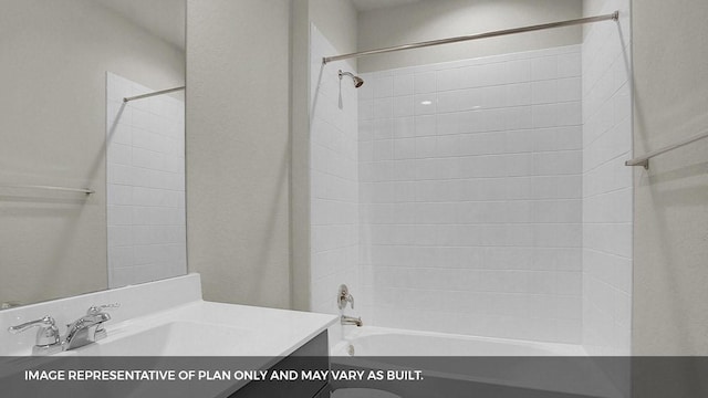 212 Heatherwood Ter, Marble Falls, TX 78654 - bathroom featuring vanity and bathing tub / shower combination